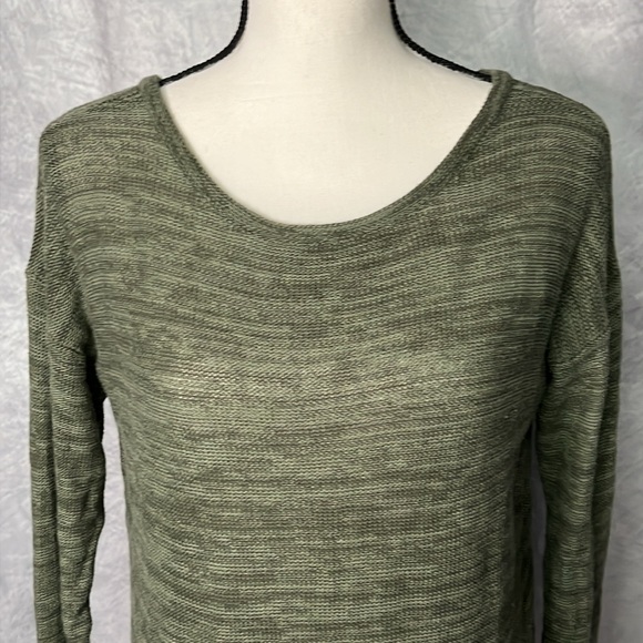 SO Olive Green Heather Knit Sweater - size Small - Picture 2 of 15